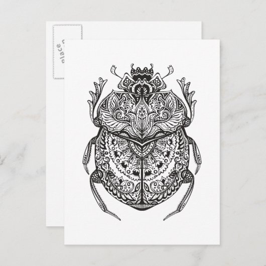African Beetle Zendoodle Briefkaart (Voorkant / Achterkant)