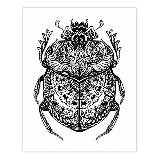 African Beetle Zendoodle Rubberstempel (Afrduk)