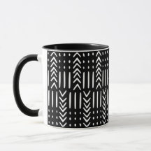African Black Arrow Mud Cloth Designer Mok