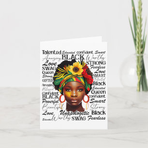 African Black History T-shirt Afro-Amerikaanse Vro Kaart