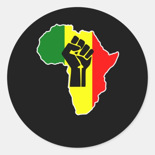 African Black Power Sticker (Voorkant)