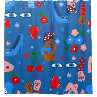 african black rosie the riveter rockabilly whimsy douchegordijn