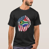 African Blood Inside Me Shirt Zuid-Afrika Vlag (Voorkant)