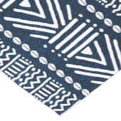 African Blue Denim Bogolan Tafelloper (Hoek)