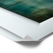 African Blue Lagoon White 2 Pane Window Illusion Poster (Hoek)