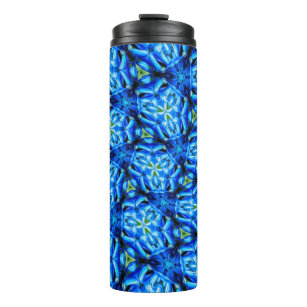 African Blue Lily Pattern Thermosbeker