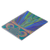 African Blue Paarse Decorative Art Design Print Notitieboek (Linkerzijde)