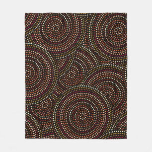 African Boho: Tribal Seamless Art. Fleece Deken