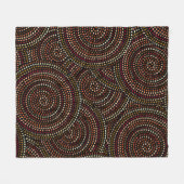 African Boho: Tribal Seamless Art. Fleece Deken (Voorkant (Horizontaal))