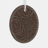 African Boho: Tribal Seamless Art. Glas Ornament (Voorkant Rechts)