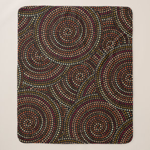African Boho: Tribal Seamless Art. Sherpa Deken