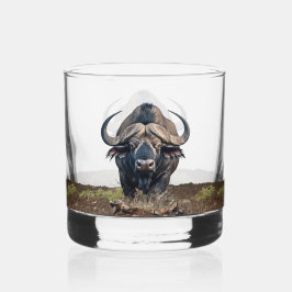 African buffalo whisky glas