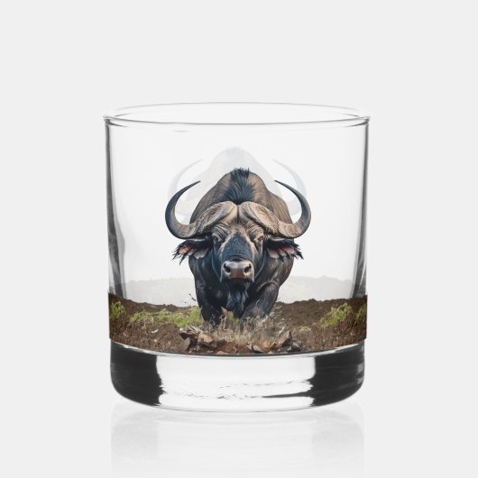 African buffalo whisky glas (Voorkant)