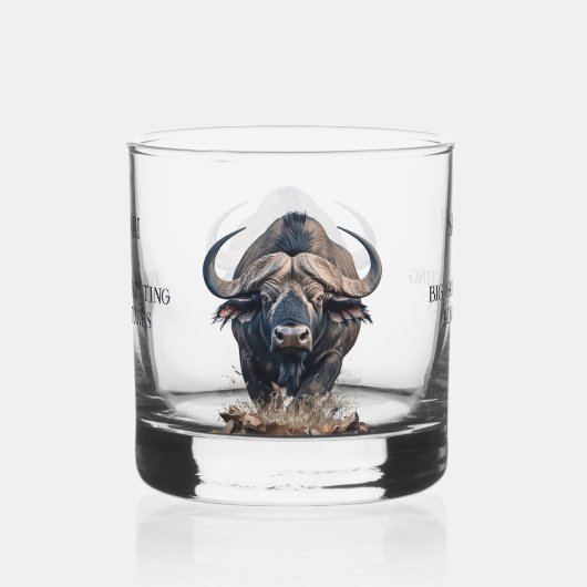 African buffalo whisky glas (Voorkant)