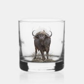African buffalo whisky glas (Voorkant)