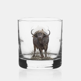 African buffalo whisky glas