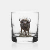 African buffalo whisky glas (Achterkant)