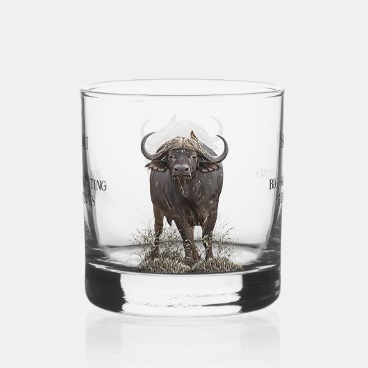 African buffalo whisky glas (Achterkant)
