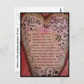 African Chant for Oshun Briefkaart (Voorkant / Achterkant)