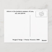 African Chant for Oshun Briefkaart (Achterkant)