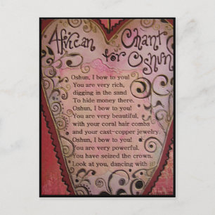 African Chant for Oshun Briefkaart