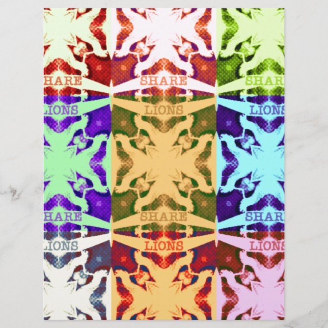 African Checkered Pop art Cultuur kleurrijk patroo (Voorkant)