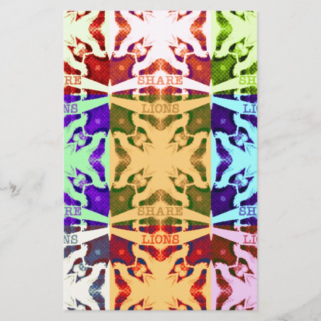 African Checkered Pop art Cultuur kleurrijk patroo (Voorkant)