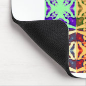 African Checkered Pop art Cultuur kleurrijk patroo Muismat (Hoek)