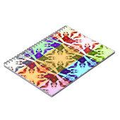 African Checkered Pop art Cultuur kleurrijk patroo Notitieboek (Linkerzijde)