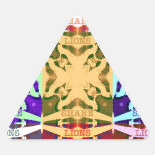 African Checkered Pop art Cultuur kleurrijk patroo Sticker