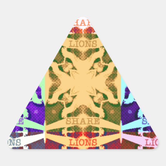 African Checkered Pop art Cultuur kleurrijk patroo Sticker (Voorkant)