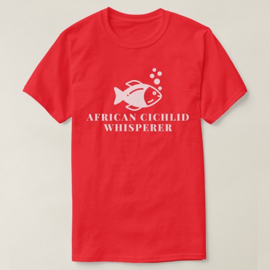 African Cichlid Whisperer T-shirt (Design voorkant)