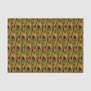 African Classic Kente Cloth Pattern K01 Tissuepapier