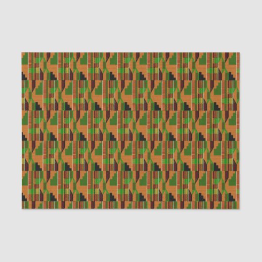 African Classic Kente Cloth Pattern K01 Tissuepapier (Voorkant)