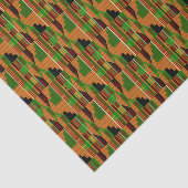 African Classic Kente Cloth Pattern K01 Tissuepapier (Detail)