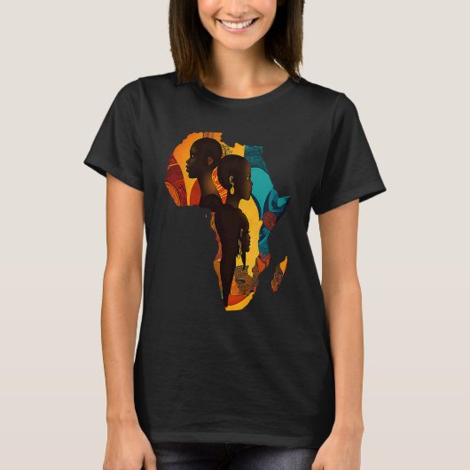 African Continent Black History  4 T-shirt (Voorkant)
