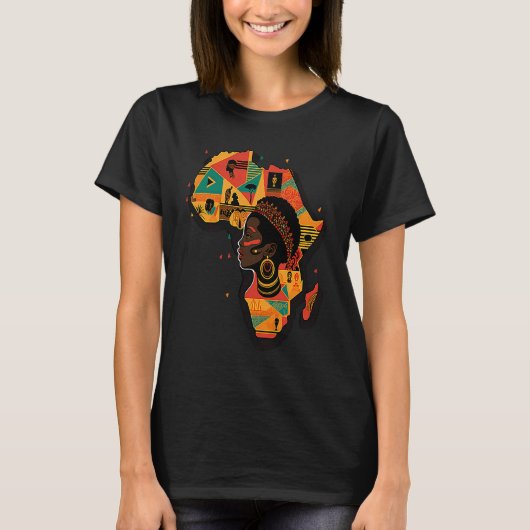 African Continent Black History T-shirt (Voorkant)