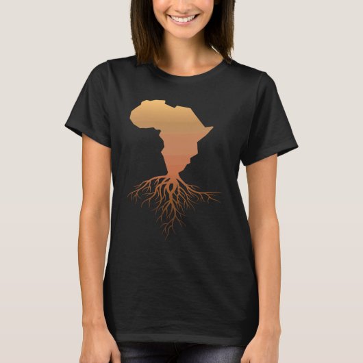 African Continent Roots African Pride Black Cultur T-shirt (Voorkant)