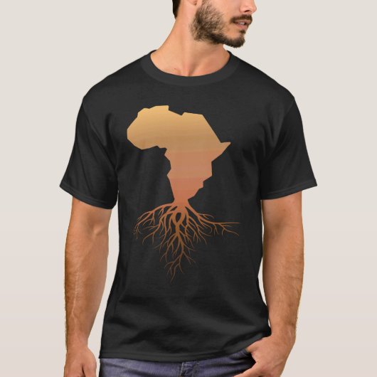 African Continent Roots African Pride Black Cultur T-shirt (Voorkant)