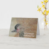 African Crane Bird  Kaart (Gele Bloem)