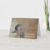 African Crane Bird  Kaart (Voorkant)