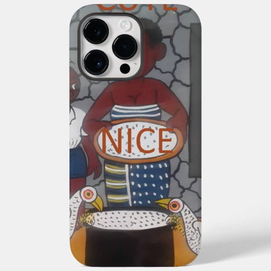 African Cultural Homestead Kleurrijk tekstontwerp Case-Mate iPhone Case (Achterkant)