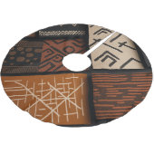 African culture designs on diagonal shapes kerstboom rok (Gekanteld)