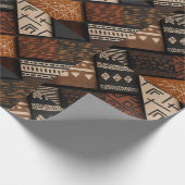 African culture designs on diagonal shapes tiled cadeaupapier (Hoek)