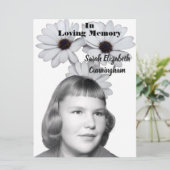 African Daisies Memorial Service Photo | Quote Programmakaart (Staand voorkant)