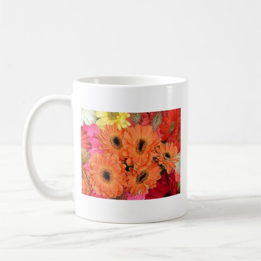African Daisies "Riot on Broadway" Koffiemok (Links)