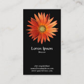 African Daisy - Black Visitekaartje (Achterkant)