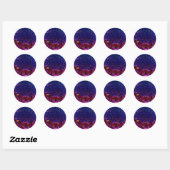 African Daisy Blossom Round Sticker (Vel)