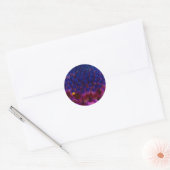 African Daisy Blossom Round Sticker (Envelop)
