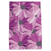 African Daisy Floral Design Medium Cadeauzakje (Achterkant)